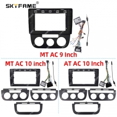 SKYFAME Car Frame Fascia Adapter Canbus Box Decoder For Volkswagen Jetta Bora Sagitar Vento Android Radio Dash Fitting Panel Kit