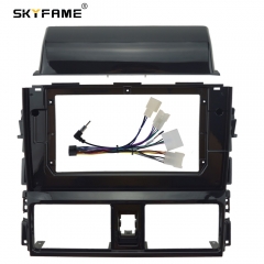SKYFAME Car Frame Adapter For Toyota Yaris Vios Vitz 2014-2017 Android Radio Audio Dash Panel
