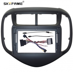 SKYFAME Car Frame Fascia Adapter Canbus Box Android Radio Dash Fitting Panel For Chevrolet Aveo Sonic