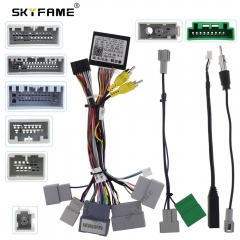 SKYFAME Car 16pin Wiring Harness Adapter Canbus Box For Honda CRV CR-V Civic Breeze Android Radio Power Cable HD-RZ-06