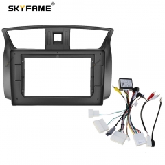 SKYFAME Car Frame Fascia Adapter For Nissan Sylphy Sentra Pulsar 2012-2017 Android Radio Dash Fitting Panel Kit