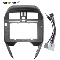 SKYFAME Car Frame Fascia Adapter For Nissan Micra March Versa Note lidona Almera Latio Sunny Juke Versa Fitting Panel Kit