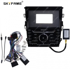 SKYFAME Car Fascia Frame Adapter Canbus Box Android Radio Dashboard Fitting Panel Kit Face Plate For Ford Mondeo Fusion