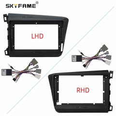 SKYFAME Car Frame Fascia Adapter For Honda Civic 2012-2015 Android Radio Dash Fitting Panel Kit