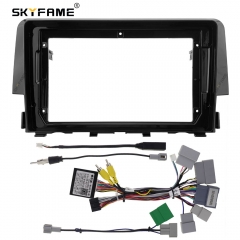 SKYFAME Car Frame Fascia Adapter Canbus Box Decoder Android Radio Dash Fitting Panel Kit For Honda Civic