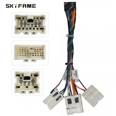SKYFAME Car 16pin Wiring Harness Adapter Decoder Android Radio Power Cable For Nissan Teana Altima