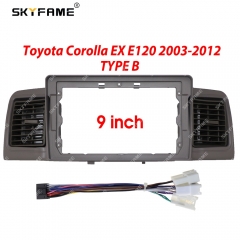SKYFAME Car Frame Fascia Adapter For Toyota Corolla Altis EX E120 E130 BYD F3 Android Radio Dash Fitting Panel Kit