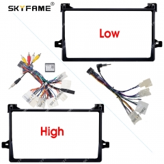 SKYFAME Car Frame Fascia Adapter Canbus Box Decoder For Toyota Prius 50 Series 2016 Android Radio Dash Fitting Panel Kit