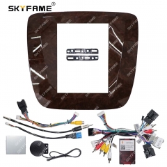 SKYFAME Car Frame Fascia Adapter Android Radio Dash Fitting Panel Kit For GMC Yukon Chevrolet Silverado Tahoe Suburban