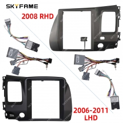 SKYFAME Car Frame Fascia Adapter For Honda Civic 2006-2011 Tesla Android Big Screen Audio Dash Fitting Panel Kit