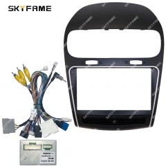 SKYFAME Car Frame Fascia Adapter Canbus Box Decoder Android Radio Dash Fitting Panel Kit For Dodge Journey Fiat Freemont Leap