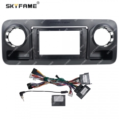 SKYFAME Car Frame Fascia Adapter Canbus Box Decoder Android Radio Dash Fitting Panel Kit For Benz Sprinter Spinway W907