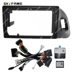 SKYFAME Car Fascia Frame Adapter Canbus Box Decoder Android Radio Dash Fitting Panel Kit For Audi Q5 Q5L