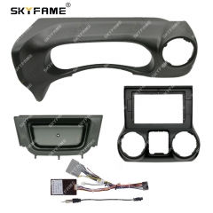 SKYFAME Car Frame Fascia Adapter Canbus Box Decoder Android Radio Dash Fitting Panel Kit For Jeep Wrangler Rubicon