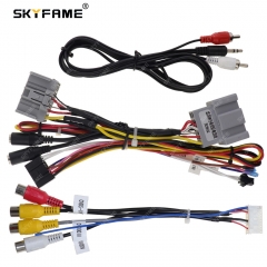 SKYFAME Car Stereo Wire Harness Canbus Box Decoder For Land Rover Freelander 2 LR2 Android Radio 16Pin Power Cable