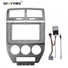 SKYFAME Car Fascia Frame Adapter Canbus Box Decode Patriot Android Radio Fitting Panel Kitr For Dodge Caliber Jeep Compass 1 MK