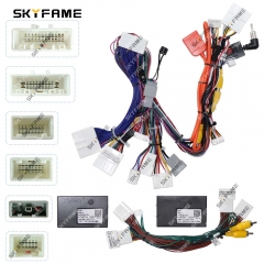 SKYFAME Car 16pin Wiring Harness Adapter Canbus Box Decoder Android Radio Power Cable For Infiniti QX50 EX25 EX35 EX30 EX37