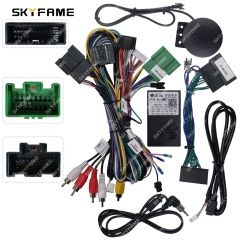 SKYFAME Car 16pin Wiring Harness Adapter Canbus Box Decoder Android Radio Power Cable  For Buick Envision Regal