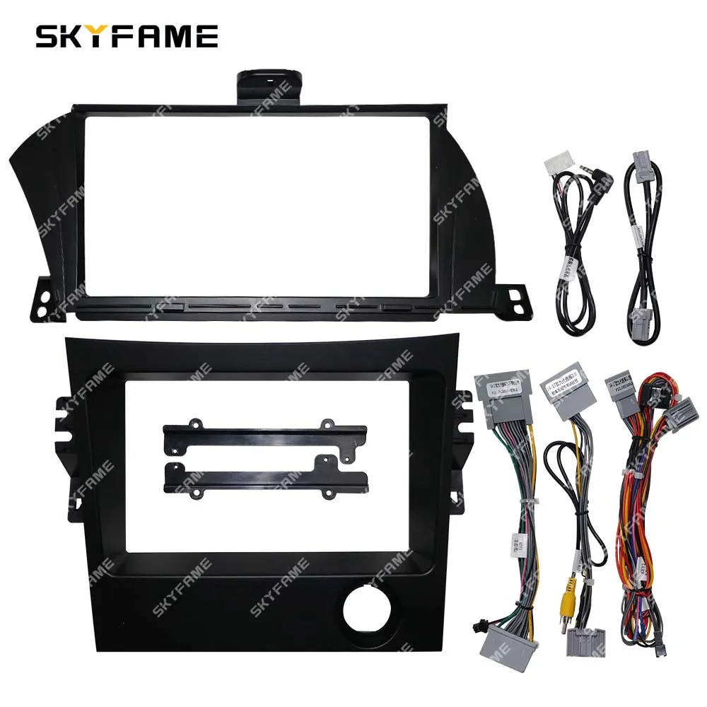SKYFAME Car Frame Fascia Adapter Canbus Box Decoder Android Radio Dash Fitting Panel Kit For Honda Accord 9