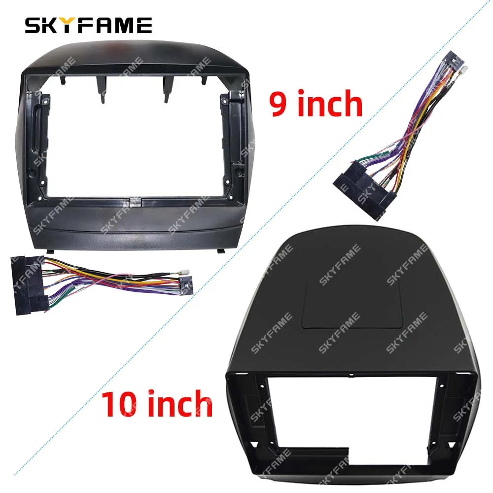 SKYFAME Car Frame Fascia Adapter Android Radio Dash Fitting Panel Kit For Hyundai Tucson IX35