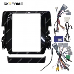 SKYFAME Car Frame Fascia Adapter Canbus Box Decoder Android Radio Dash Fitting Panel Kit For Honda Civic