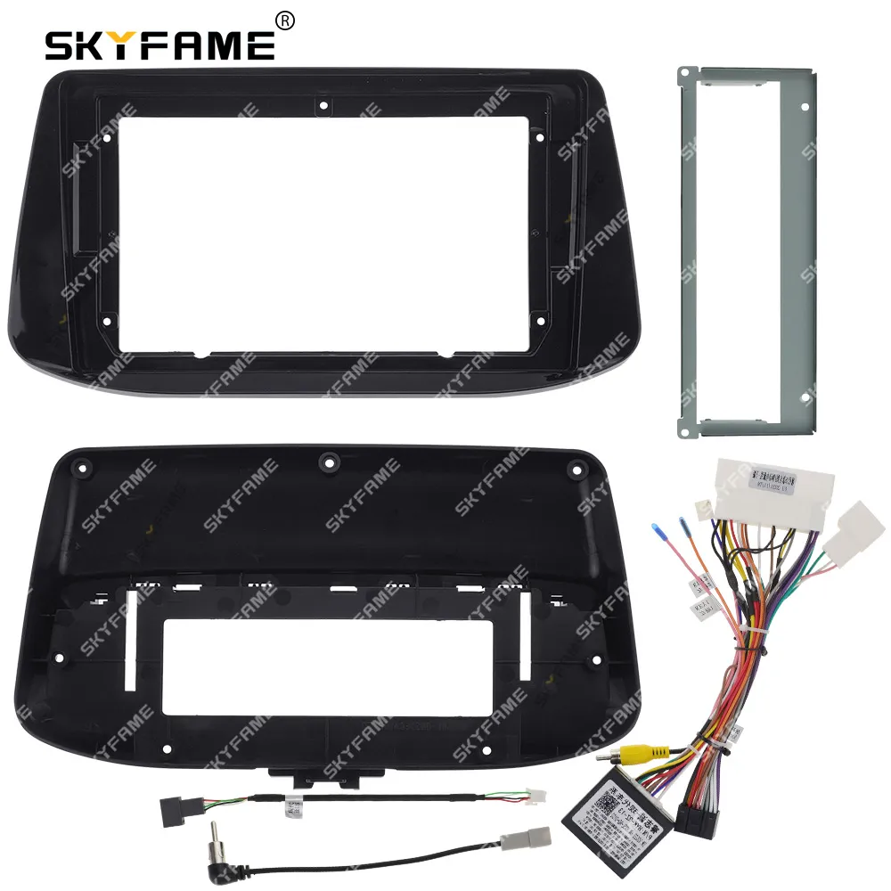 SKYFAME Car Frame Fascia Adapter Canbus Box Decoder For Hyundai i30 Elantra GT 2017-2021 Android Radio Dash Fitting Panel Kit