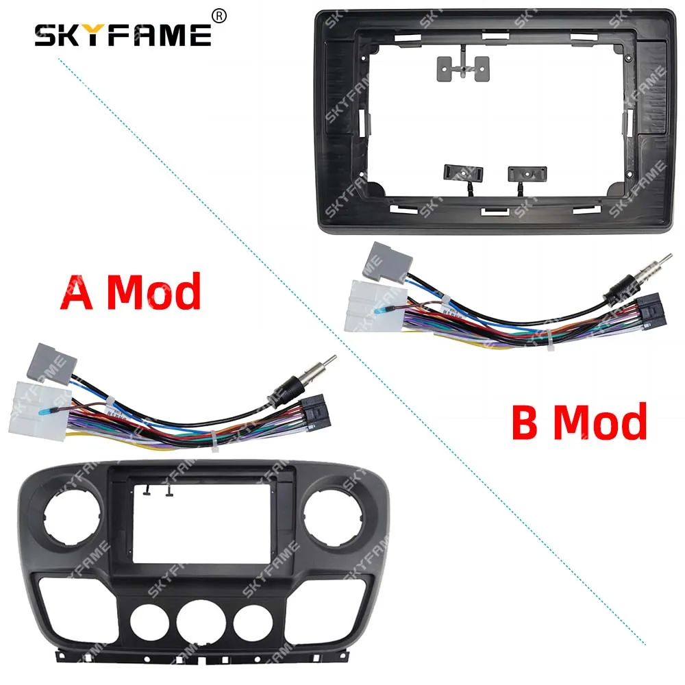 SKYFAME Car Frame Fascia Adapter Android Radio Audio Dash Fitting Panel Kit For Nissan Nv400 Renault Master Opel Movano