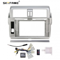 SKYFAME Car Frame Fascia Adapter Canbus Box Decoder Android Radio Dash Fitting Panel Kit For Toyota Land Cruiser Prado 150