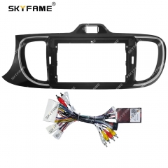 SKYFAME Car Frame Fascia Adapter Canbus Box Decoder Android Radio Dash Fitting Panel Kit For Kia Soluto Pegas