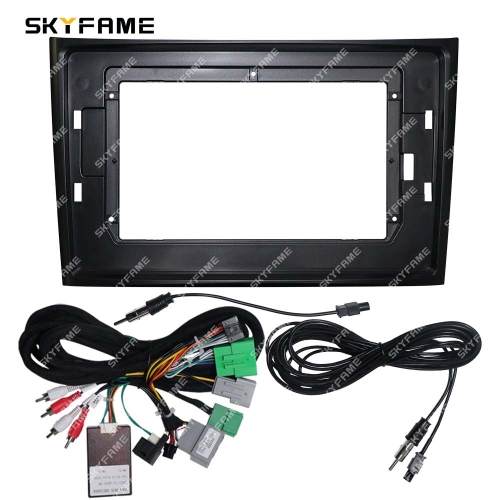 SKYFAME Car Frame Fascia Adapter Canbus Box Decoder Android Radio Dash Fitting Panel Kit For Volvo XC90