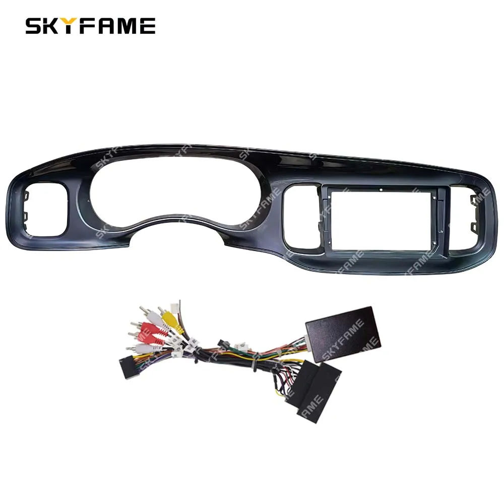 SKYFAME Car Frame Fascia Adapter Canbus Box Decoder Android Radio Dash Fitting Panel Kit For Dodge Charger