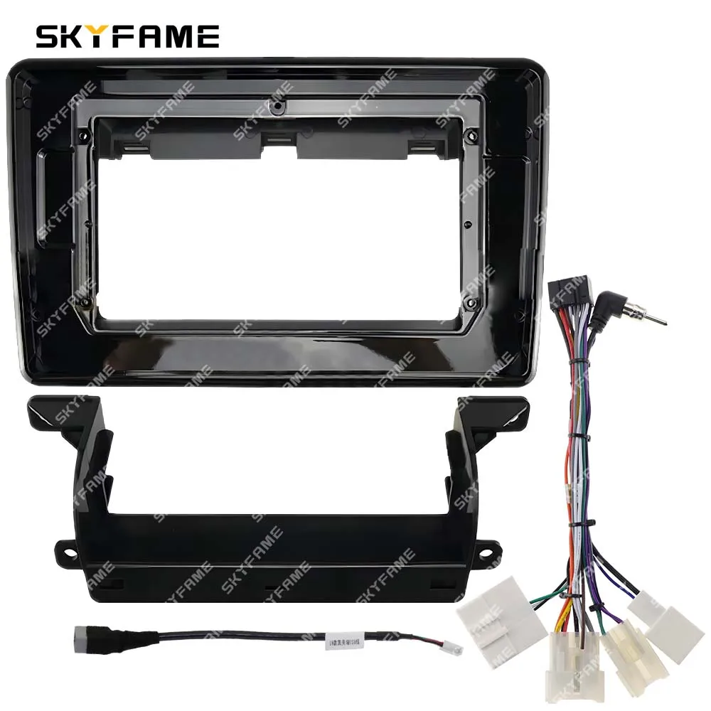 SKYFAME Car Frame Fascia Adapter Android Radio Dash Fitting Panel Kit For Toyota Yaris L Vios