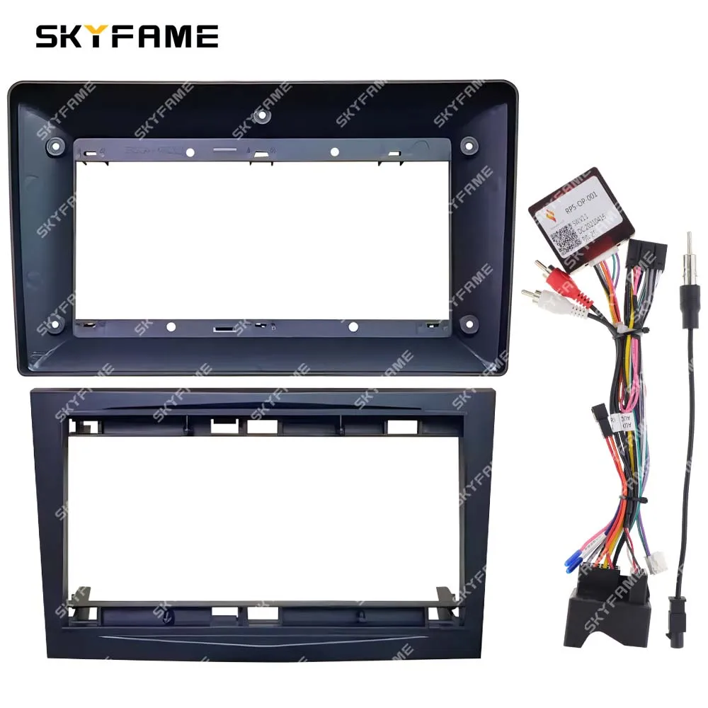 SKYFAME Car Frame Fascia Adapter Canbus Box Decoder Android Radio Dash Fitting Panel Kit For Opel Zafira Antara