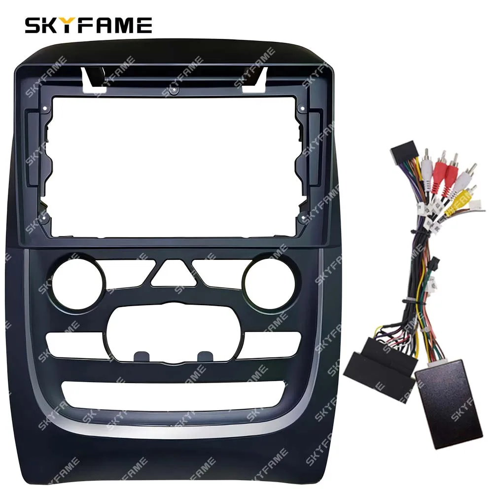 SKYFAME Car Frame Fascia Adapter Canbus Box Decoder Android Radio Dash Fitting Panel Kit For Dodge Durango