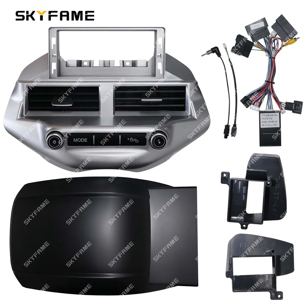 SKYFAME Car Frame Fascia Adapter Canbus Box Decoder Android Radio Dash Fitting Panel Kit For Ford Ecosport