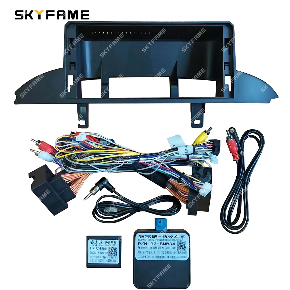 SKYFAME Car Frame Fascia Adapter Decoder Android Radio Dash Fitting Panel Kit For BMW 3/4 Series F30 F31 F32 F33 F34 F36