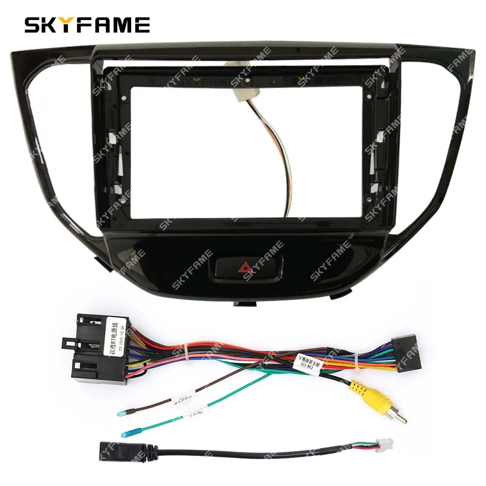 SKYFAME Car Frame Fascia Adapter Decoder Android Radio Dash Fitting Panel Kit For FAW Sirius Senia R7