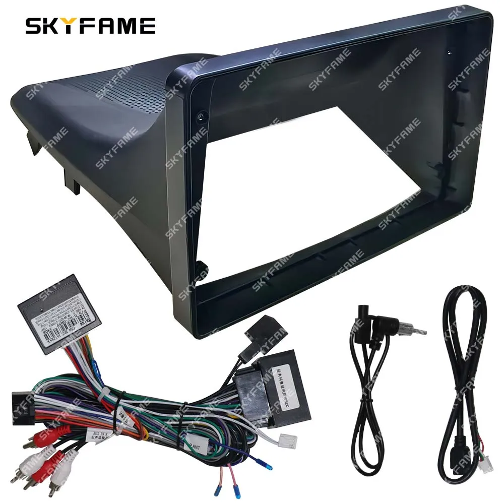 SKYFAME Car Frame Fascia Adapter Canbus Box Decoder Android Radio Dash Fitting Panel Kit For Opel Zafira
