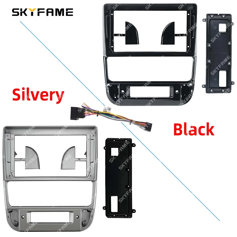 SKYFAME Car Frame Fascia Adapter Android Radio Dash Fitting Panel Kit For Peugeot 406