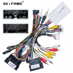 SKYFAME Car 16pin Wiring Harness Adapter Canbus Box Decoder Android Radio Power Cable For Ford Edge