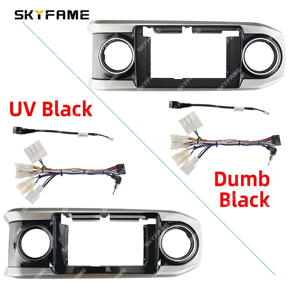 SKYFAME Car Frame Fascia Adapter Android Radio Dash Fitting Panel Kit For Toyota Tacoma