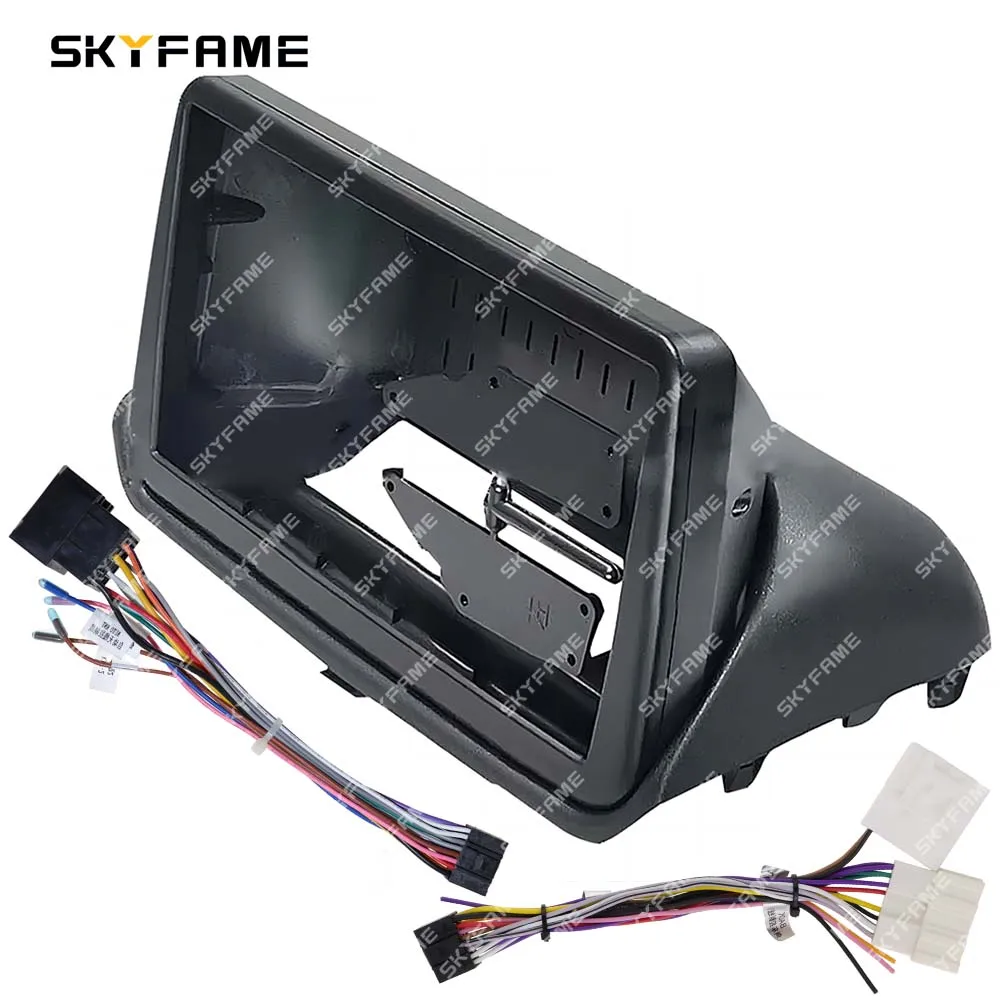 SKYFAME Car Frame Fascia Adapter Android Radio Dash Fitting Panel Kit For Mitsubishi Pajero iO