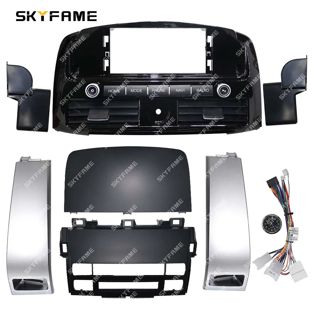 SKYFAME Car Frame Fascia Adapter Android Radio Dash Fitting Panel Kit For Toyota Prado