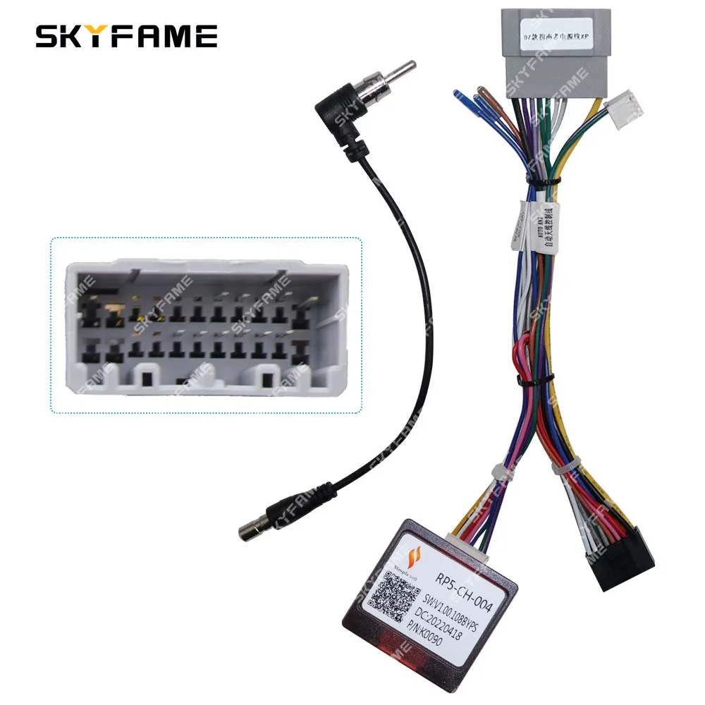 SKYFAME Car Wiring Harness Power Cable Adapter Canbus Box Decoder For Jeep Compass Patriot  Wrangler 300C RP5-CH-004 CH-SS-04