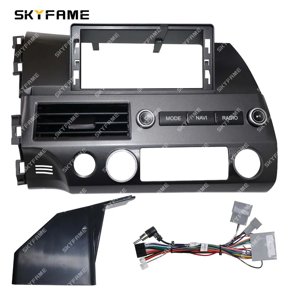 SKYFAME Car 12.3 Inch Frame Fascia Adapter Android Radio Dash Fitting Panel Kit For Honda Civic