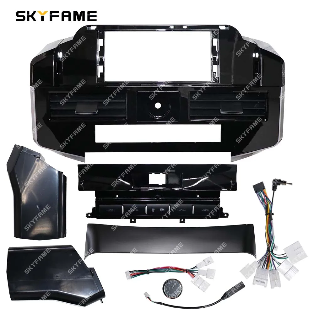SKYFAME Car Frame Fascia Adapter Android Radio Dash Fitting Panel Kit For Toyota Land Cruiser