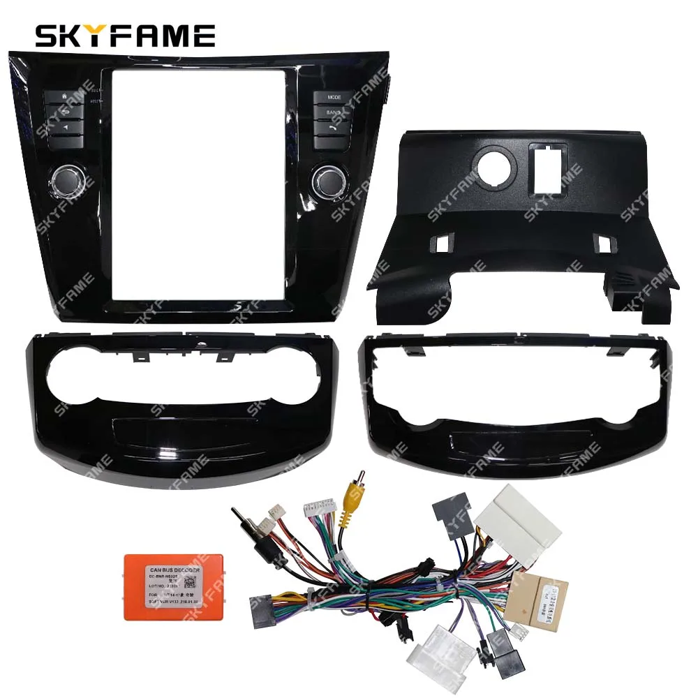 SKYFAME Car 9.7 Inch Frame Fascia Adapter Tesla Android Radio Dash Fitting Panel Kit For Nissan X-Trail S