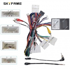 SKYFAME Car 16pin Wiring Harness Adapter Canbus Box Decoder Android Radio Power Cable  For Renault Megane 4 G-RZ-Renalt61