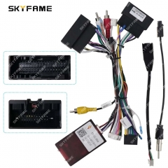 SKYFAME Car 16 Pin Wiring Harness Adapter Canbus Box Android Radio Power Cable For Ford Mondeo Fusion