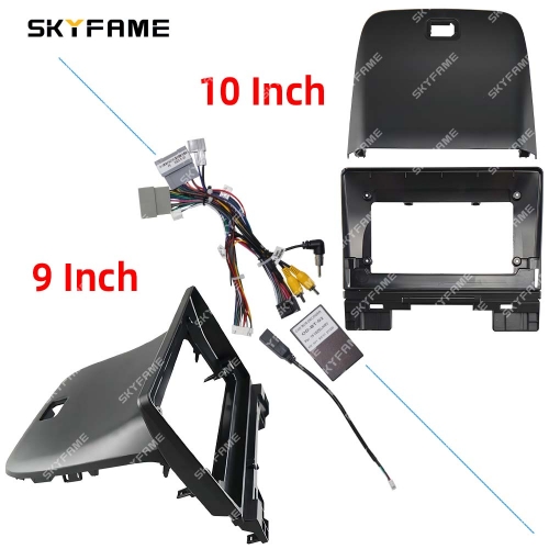 SKYFAME Car Frame Fascia Adapter Canbus Box Decoder Android Radio Dash Fitting Panel Kit For Honda Vezel XRV HRV